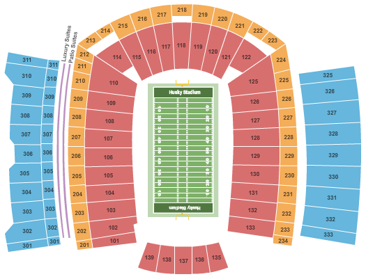Husky Stadium Apple Cup Seating Chart